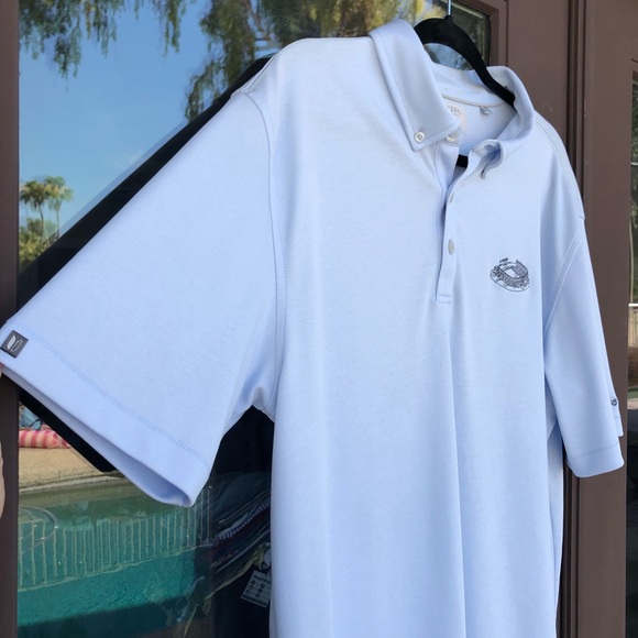 LINKSOUL Light Blue "Jack Murphy Stadium" Golf Polo XL - Picture 8 of 13